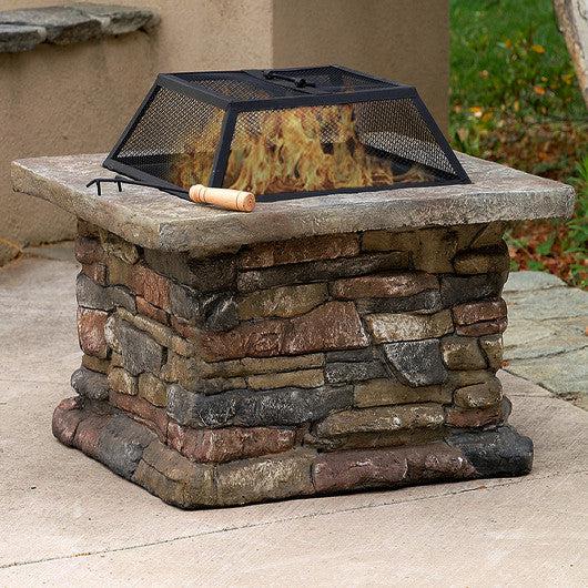 Costway 29" Outdoor Patio Firepit with Fire Bowl