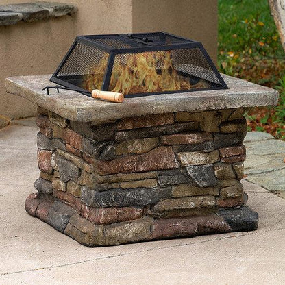 Costway 29" Outdoor Patio Firepit with Fire Bowl