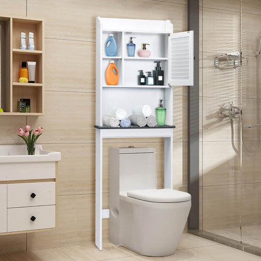 Costway 3-Tier Bathroom Over-the-toilet Storage Cabinet with Adjustable Shelves