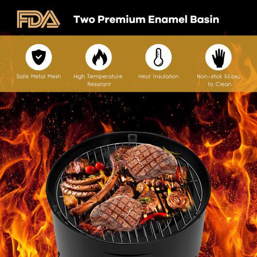 https://usfireplacestore.com/cdn/shop/files/Costway-3-in-1-Portable-Round-Charcoal-Smoker-BBQ-Grill-with-Built-in-Thermometer-2.jpg?v=1695344027&width=1445