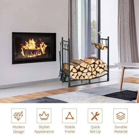 Modern firewood best sale holder indoor