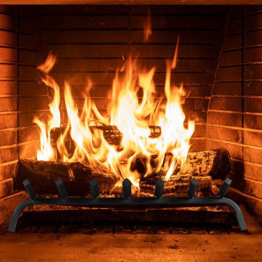 Costway 30" Iron Fireplace Log Grate Firewood Burning Rack