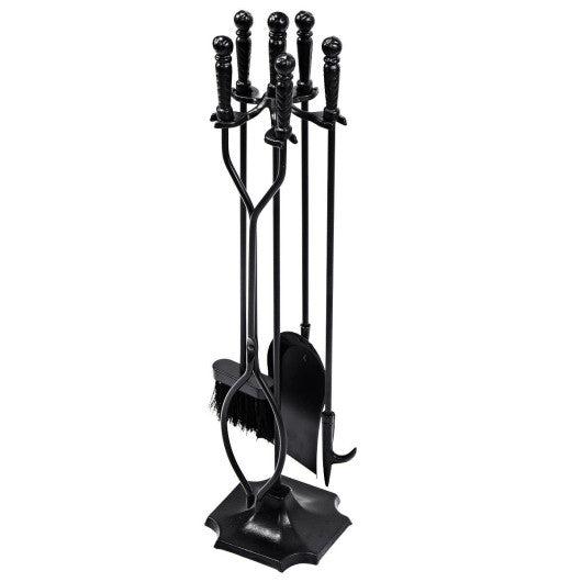 Costway 31" 5 Pieces Hearth Fireplace Fire Tools Set
