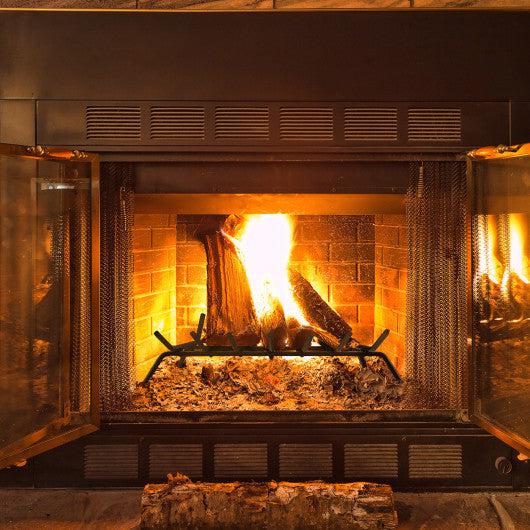 Costway 31" Large Fireplace Grate for Outdoor Fire Pit