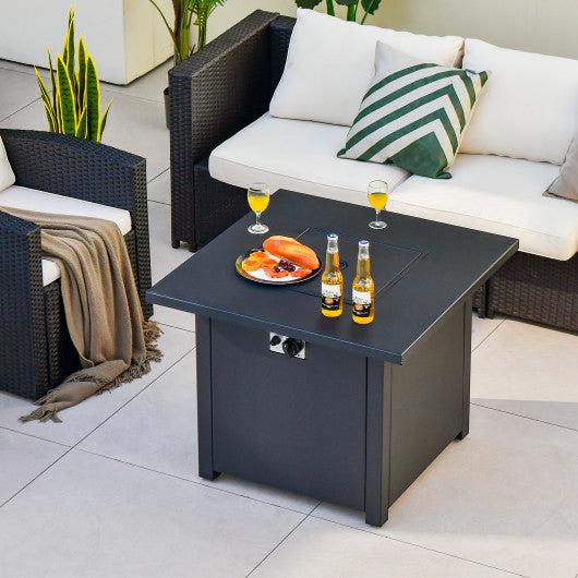 Costway 32" 50,000 BTU Square Propane Gas Fire Pit Table