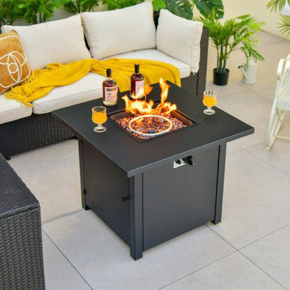 Costway 32" 50,000 BTU Square Propane Gas Fire Pit Table