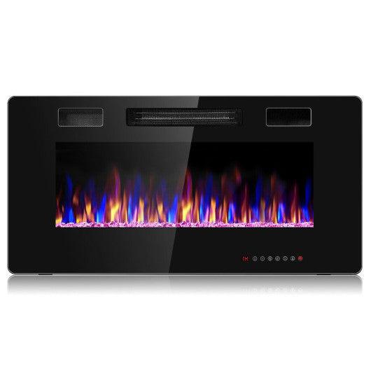 Costway 36" Ultra Thin Wall Mounted Electric Fireplace