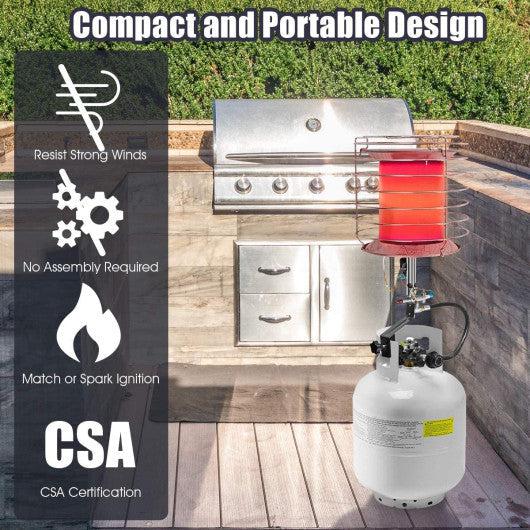 Costway 360 Degree Portable Outdoor Camping Tank Top Propane Heater