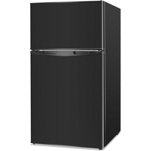 Costway 3.2 Cu. Ft Black Compact Mini Fridge with 5 Temperature Settings