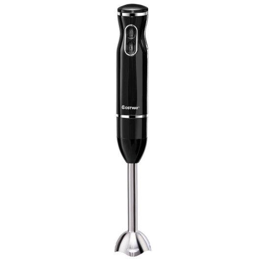 Costway 4-in-1 Black Hand Blender Set with Food Chopper and Beaker