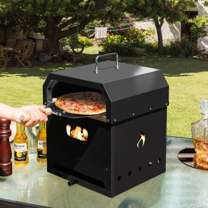Costway 4-in-1 Outdoor Portable Pizza Oven with 12" Pizza Stone
