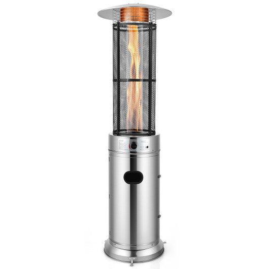 Costway 40,000 BTU Stainless Steel Round Glass Tube Patio Heaters