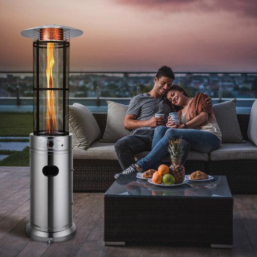 Costway 40,000 BTU Stainless Steel Round Glass Tube Patio Heaters
