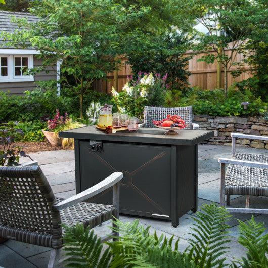 Costway 42" 60,000 BTU Rectangular Propane Fire Pit Table