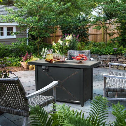Costway 42" 60,000 BTU Rectangular Propane Fire Pit Table