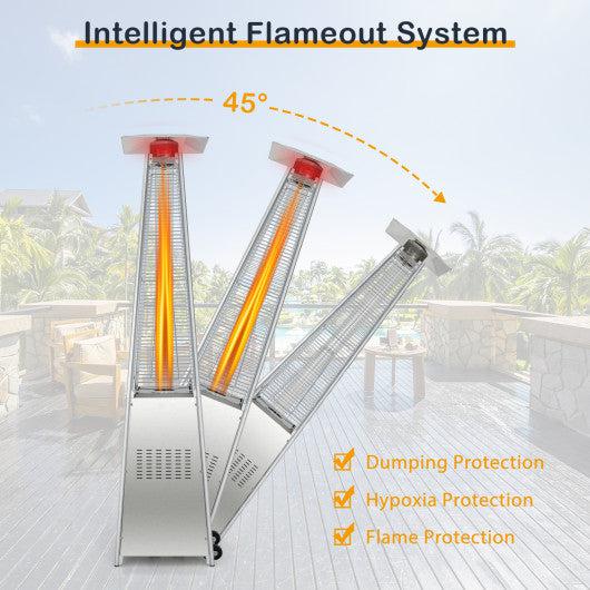Costway 42,000 BTU Pyramid Patio Heater with Wheels