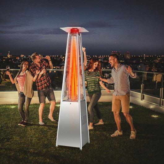 Costway 42,000 BTU Pyramid Patio Heater with Wheels