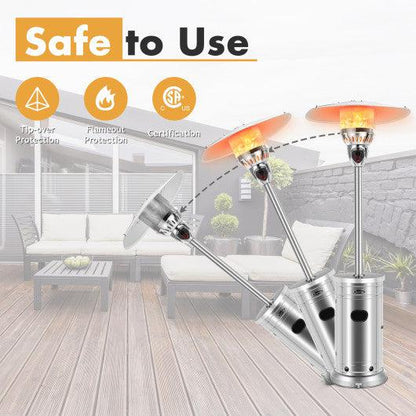 Costway 48,000 BTU Patio Heater with Simple Ignition System