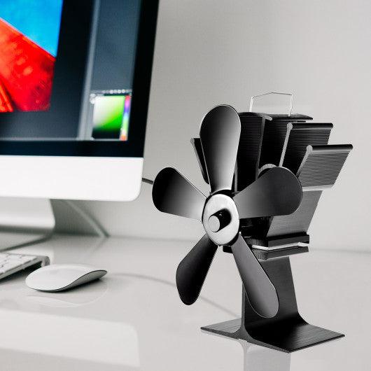 Costway 5 Blades Fuel Saving Stove Fan