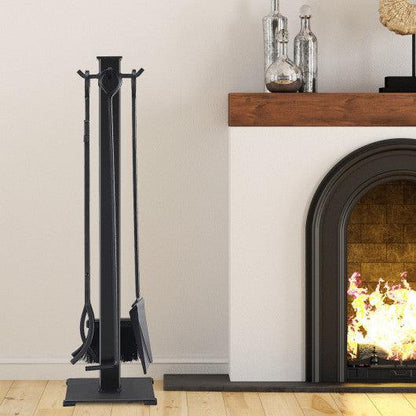 Costway 5 Pieces Fireplace Iron Fire Place Tool Set