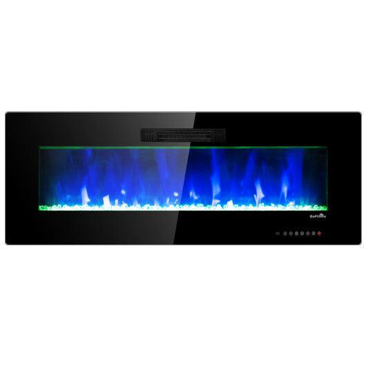 Costway 50" Recessed Wall Mounted Standing Electric Heater Electric Fireplace