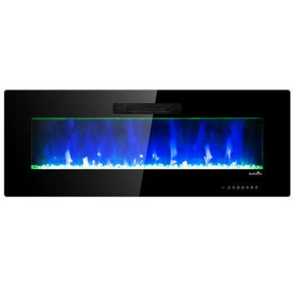 Costway 50" Recessed Wall Mounted Standing Electric Heater Electric Fireplace