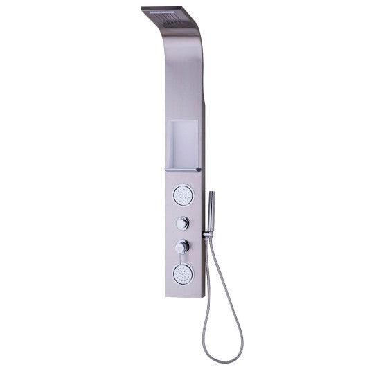 Costway 57" Stainless Steel Massage Jets Hand Shower Shower Panel