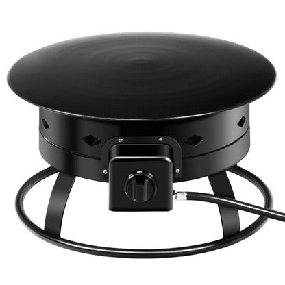 Costway 58,000 BTU Firebowl Outdoor Portable Propane Gas Fire Pit with Cover and Carry Kit