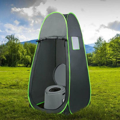 Costway 5L Portable Travel Toilet with Paper Holder for Outdoor
