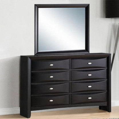 Costway 8 Drawers Storage Mirror Standard Dresser Chest