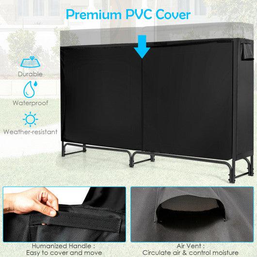 Costway 8' Firewood Storage Log Rack