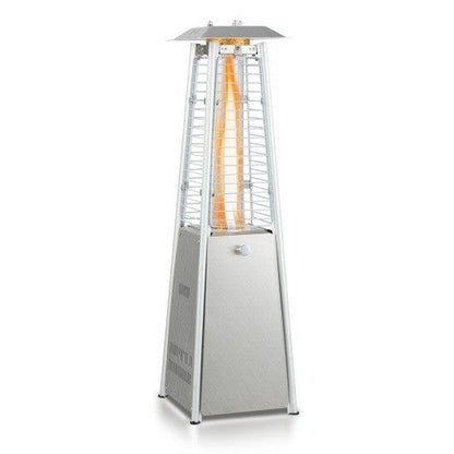 Costway 9,500 BTU Portable Stainless Steel Tabletop Patio Heater with Glass Tube