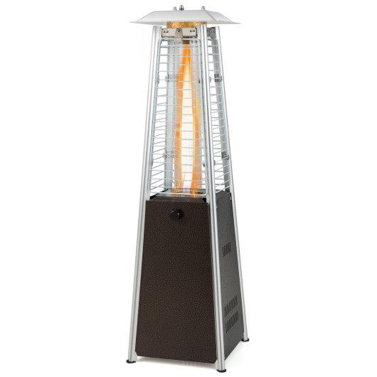 Costway 9,500 BTU Portable Steel Tabletop Patio Heater with Glass Tube
