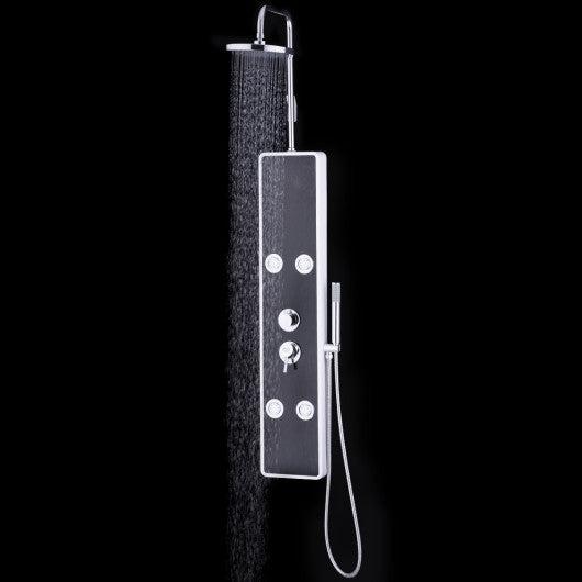 Costway Bathroom ABS Shower Panel with Massage Jets & Hand Shower 
