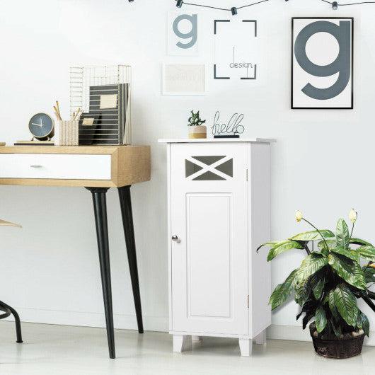 Costway Bathroom Cabinet Free Standing Storage Side Table Organizer
