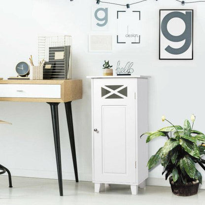 Costway Bathroom Cabinet Free Standing Storage Side Table Organizer