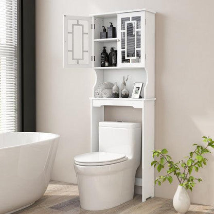 Costway Bathroom Spacesaver Over the Toilet Door Storage Cabinet