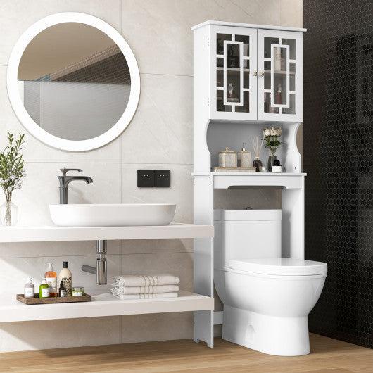 Costway Bathroom Spacesaver Over the Toilet Door Storage Cabinet