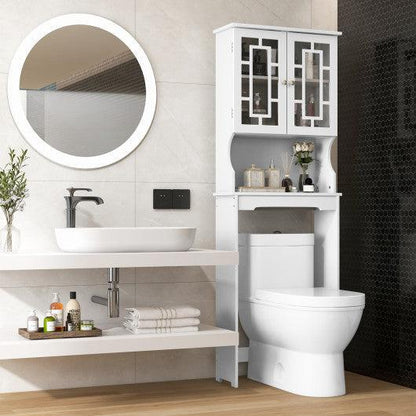 Costway Bathroom Spacesaver Over the Toilet Door Storage Cabinet
