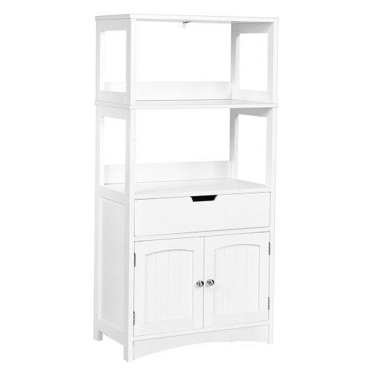 Costway Bathroom Storage Cabinet with Drawer and Shelf Floor Cabinet