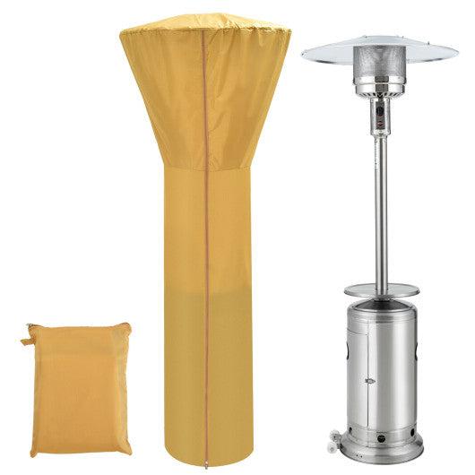 Costway Beige Patio waterproof heater cover with Zipper and Storage Bag