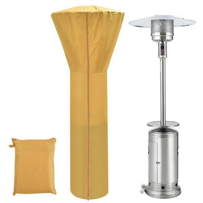 Costway Beige Patio waterproof heater cover with Zipper and Storage Bag