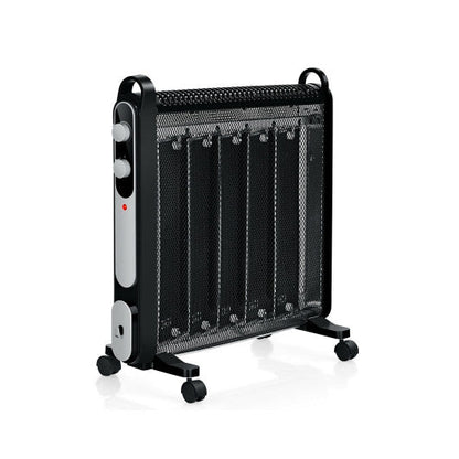 Costway Electric Mica Space Portable Heater with Adjustable Thermostat - Black