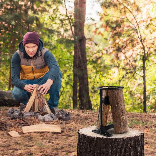 Costway Firewood Kindling Splitter with Sharply Blade for Fireplace BBQ