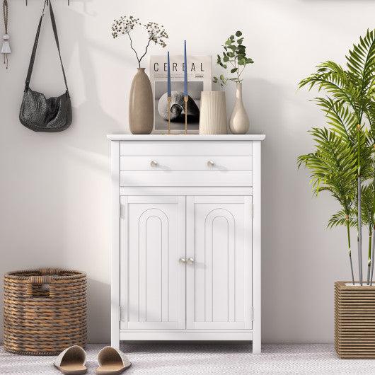 Costway Free Standing Bathroom Storage Cabinet with Large Drawer