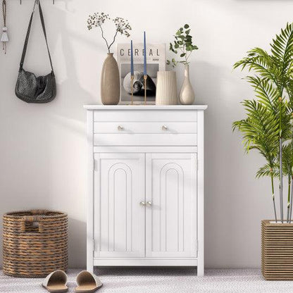 Costway Free Standing Bathroom Storage Cabinet with Large Drawer