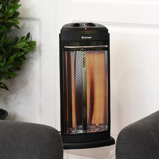 Costway Heating Radiant Tower Infrared Portable Electric Quartz Heater with Overheat Protection