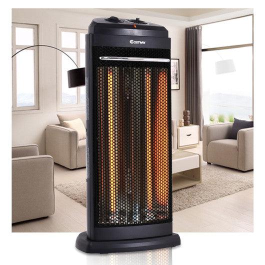 Costway Heating Radiant Tower Infrared Portable Electric Quartz Heater with Overheat Protection