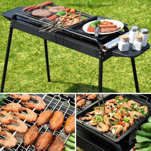 Adjustable 2024 charcoal bbq