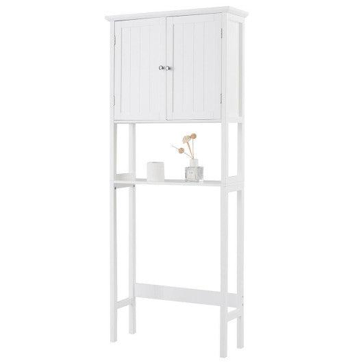 Costway Over The Toilet Bathroom Storage Space Saver with Shelf